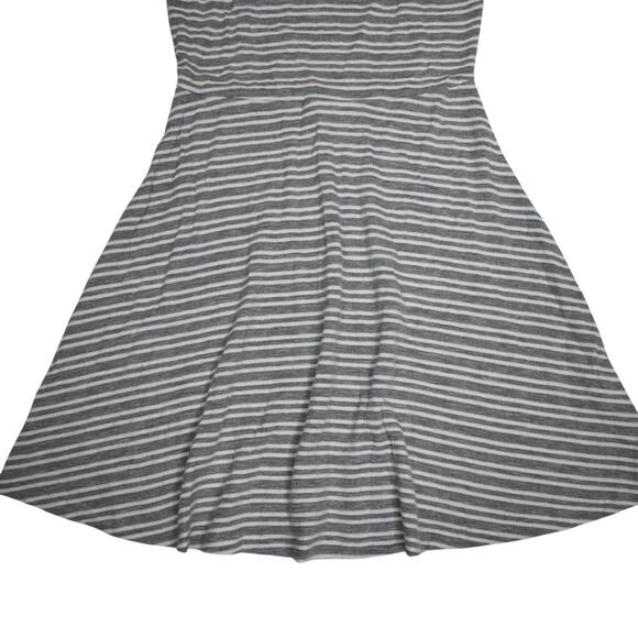Everly Womens M Gray and White Halter A-Line Mini Dress NEW - Picture 3 of 8